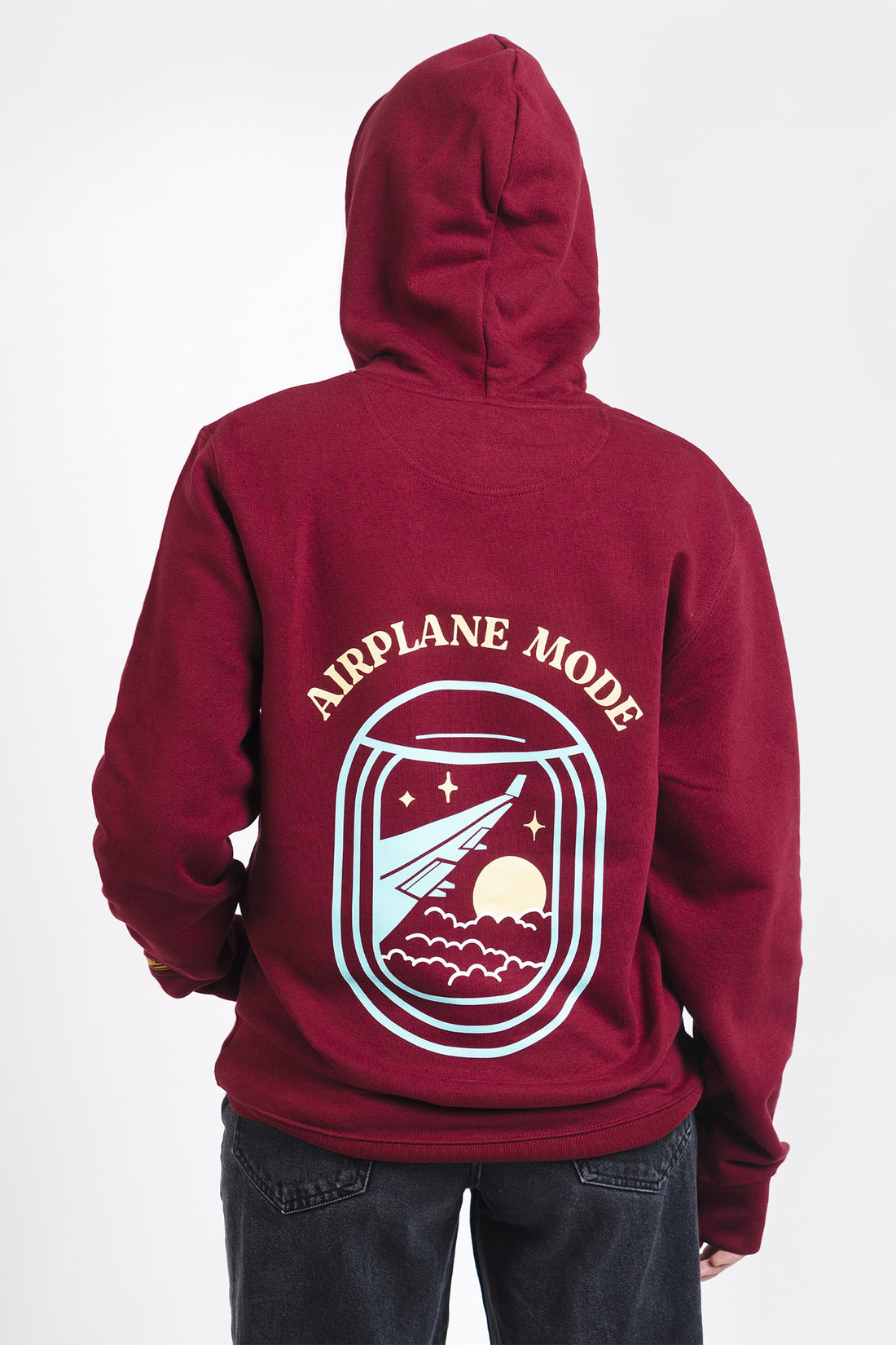 Airplane Hoodie Burgundy