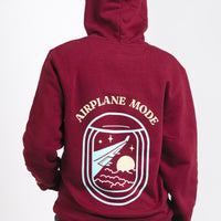 Airplane Hoodie Burgundy