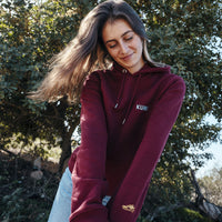 Airplane Hoodie Burgundy